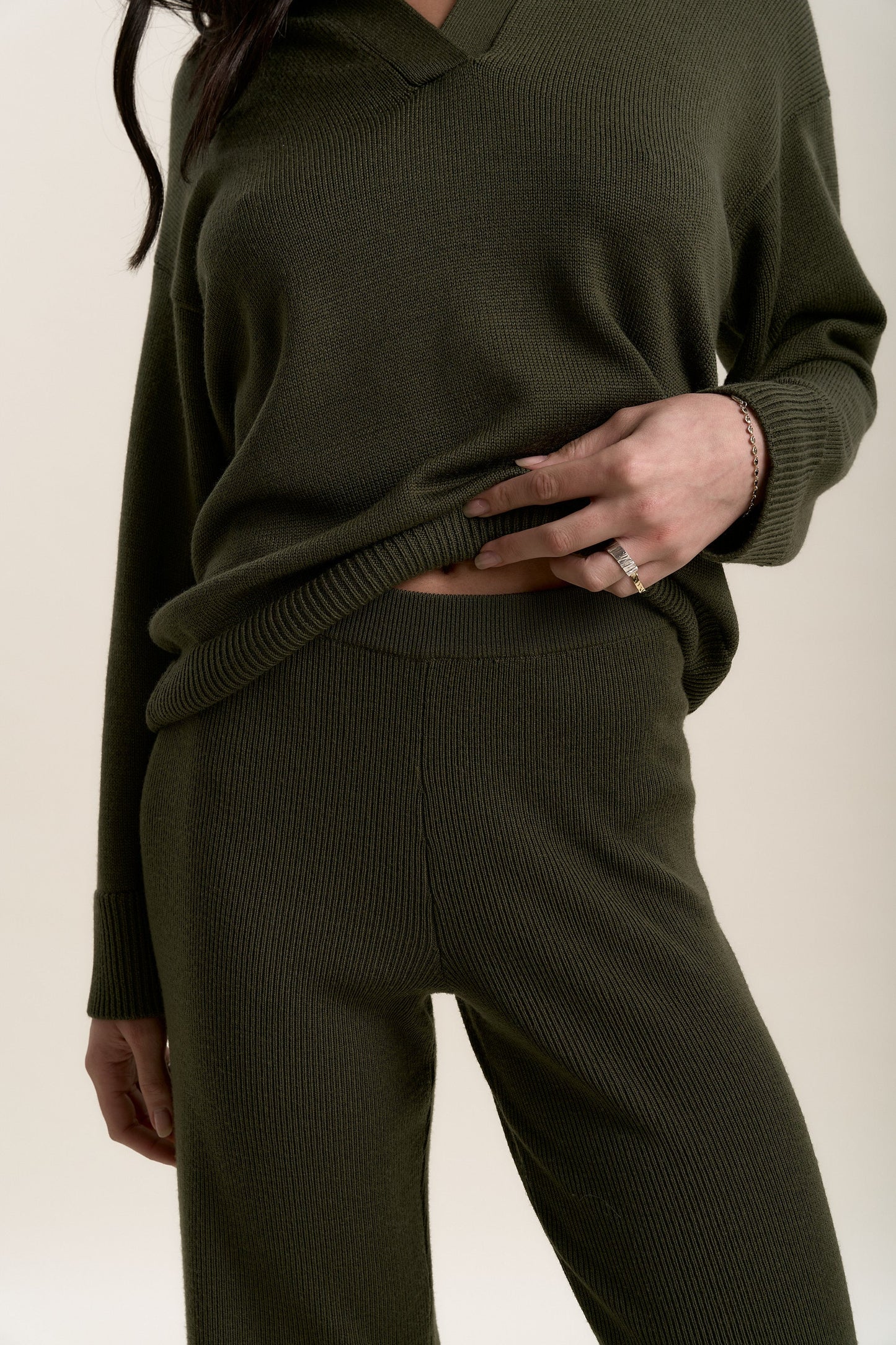 Elementary Merino Blend Wide Leg Jogger
