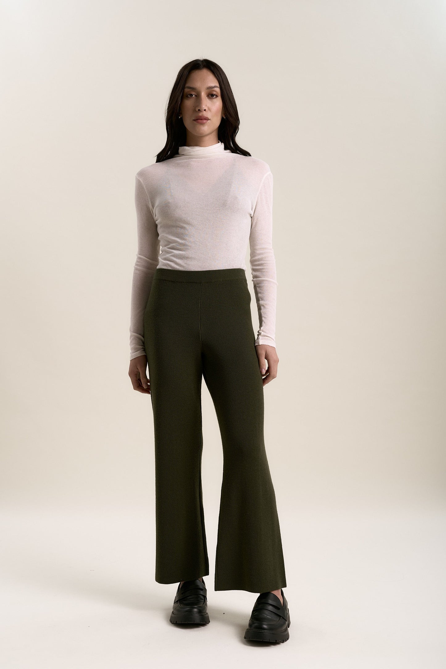 Elementary Merino Blend Wide Leg Jogger