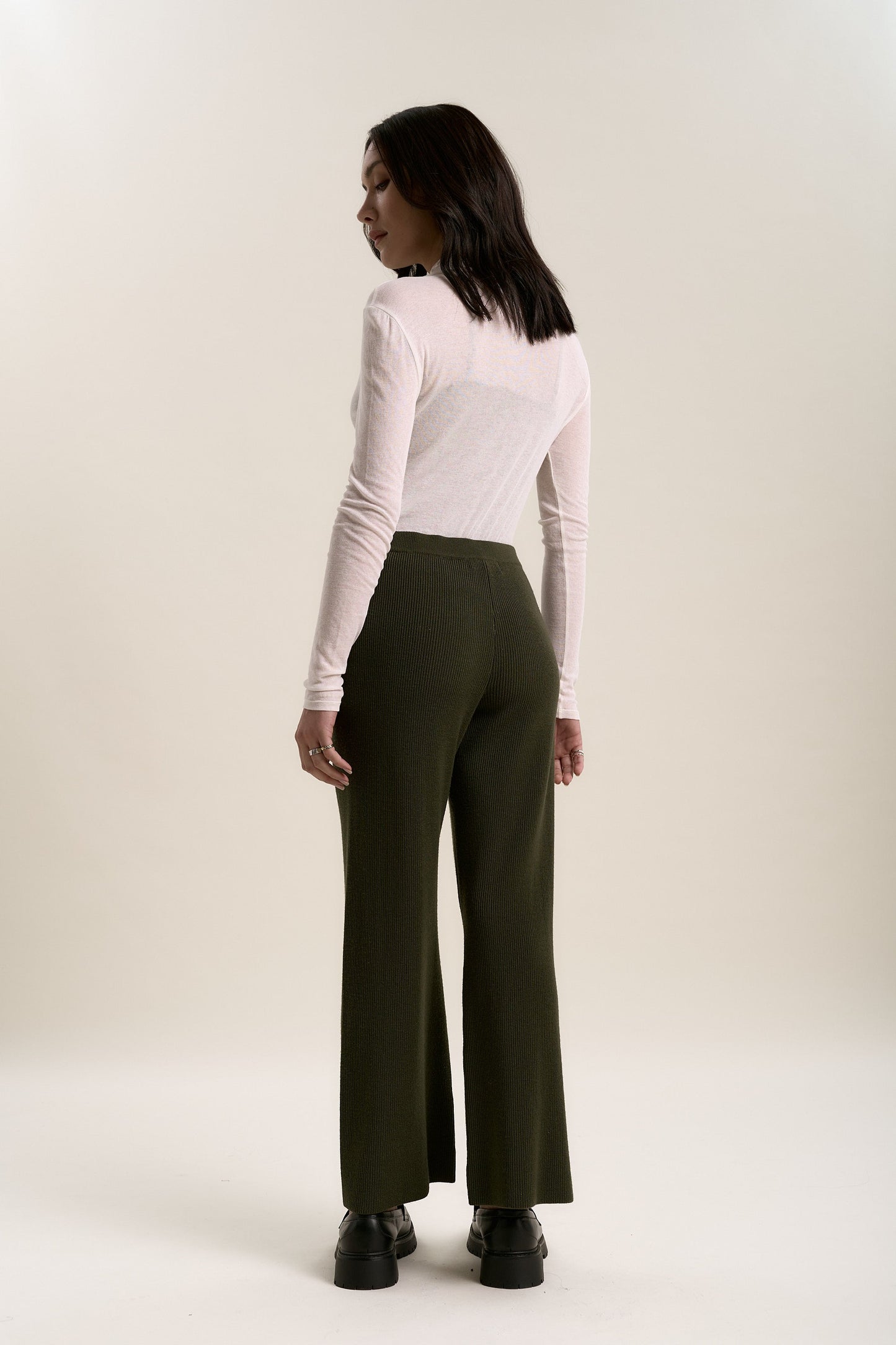 Elementary Merino Blend Wide Leg Jogger