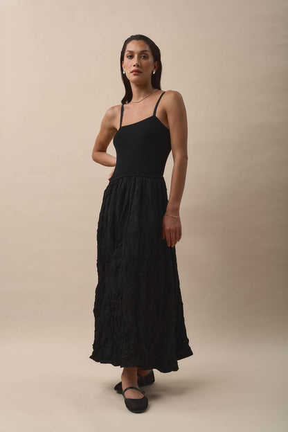 Time To Dance Textured Dress