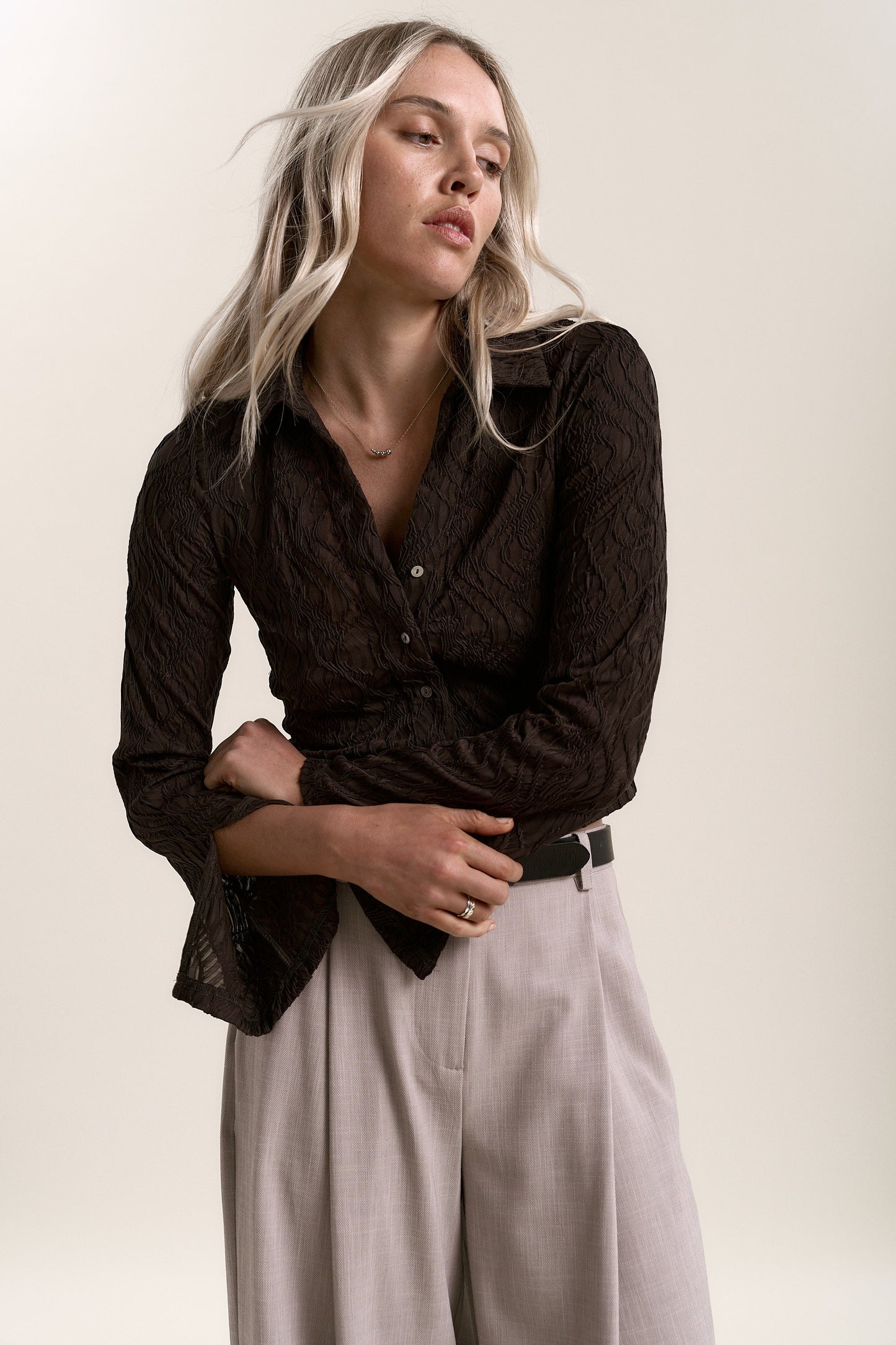 Ella Floral Textured Top