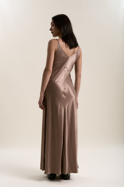 Ruby Satin Maxi Slip Dress