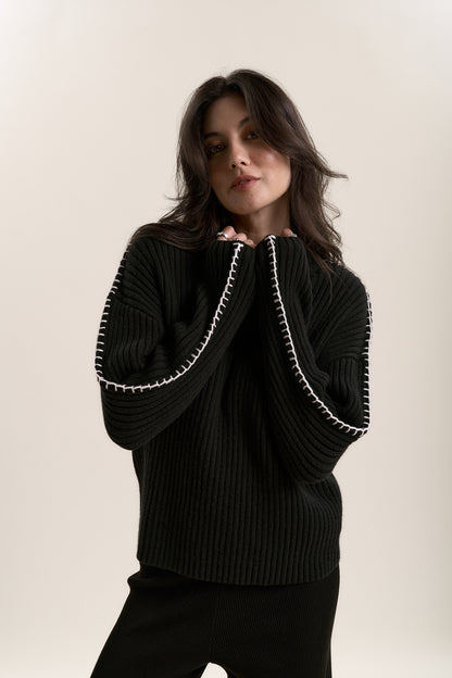 Monica Funnel Neck Sweater