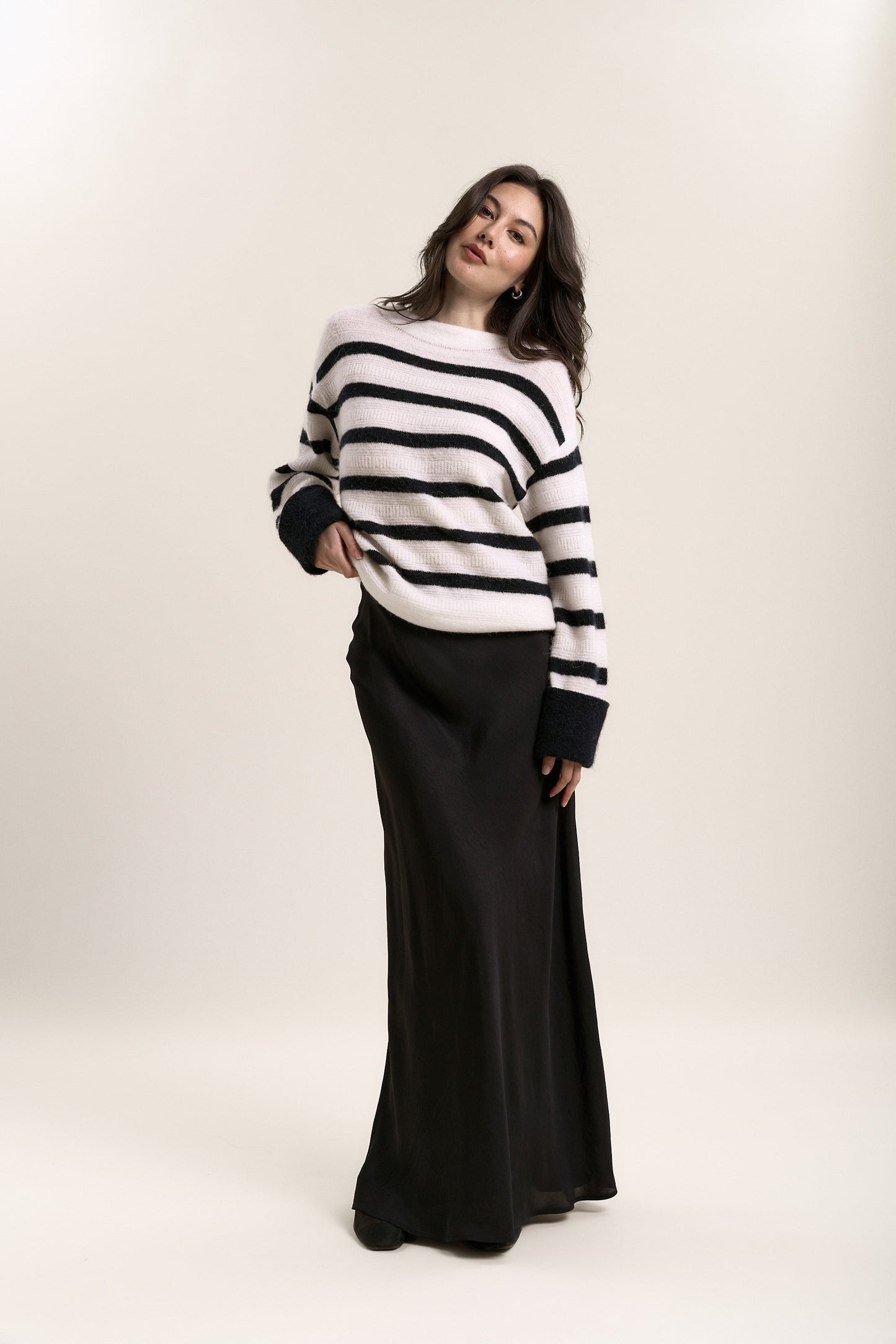 Gabby Luxe Whisper Striped Knit Sweater