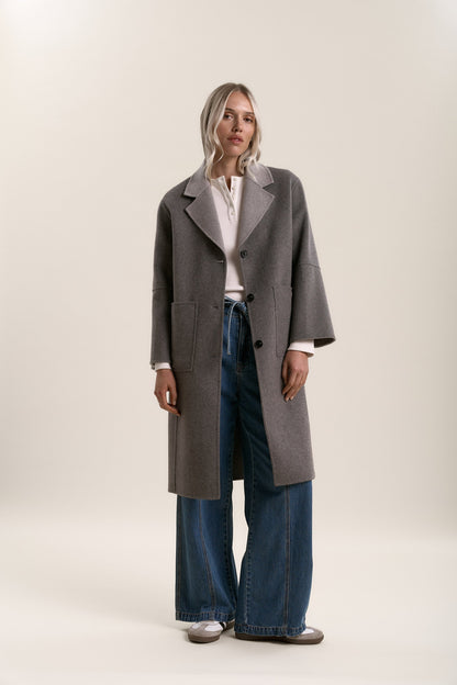 Nellie Reversible Wool Blend Coat