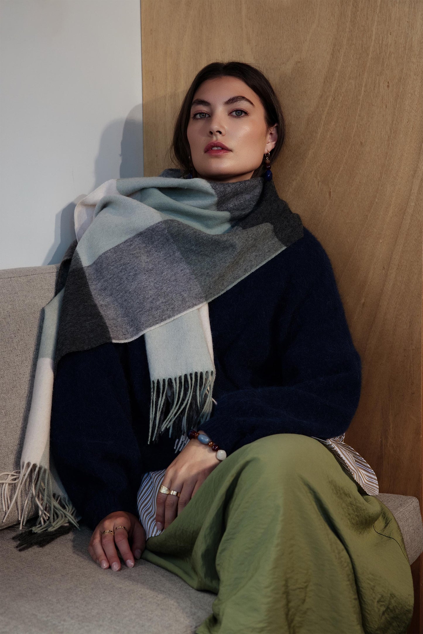 Faith Check Scarf