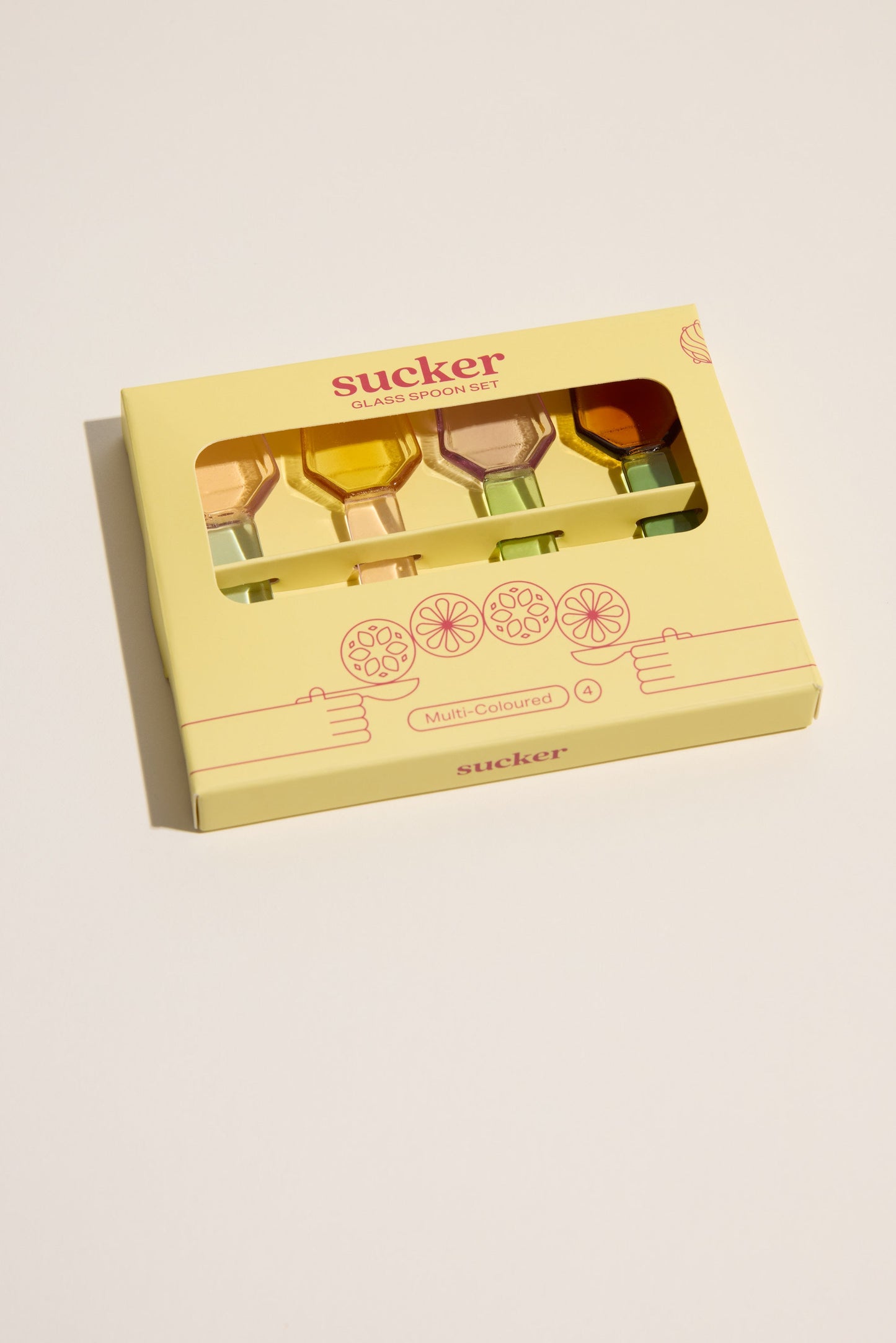 Sucker Glass Spoon Set