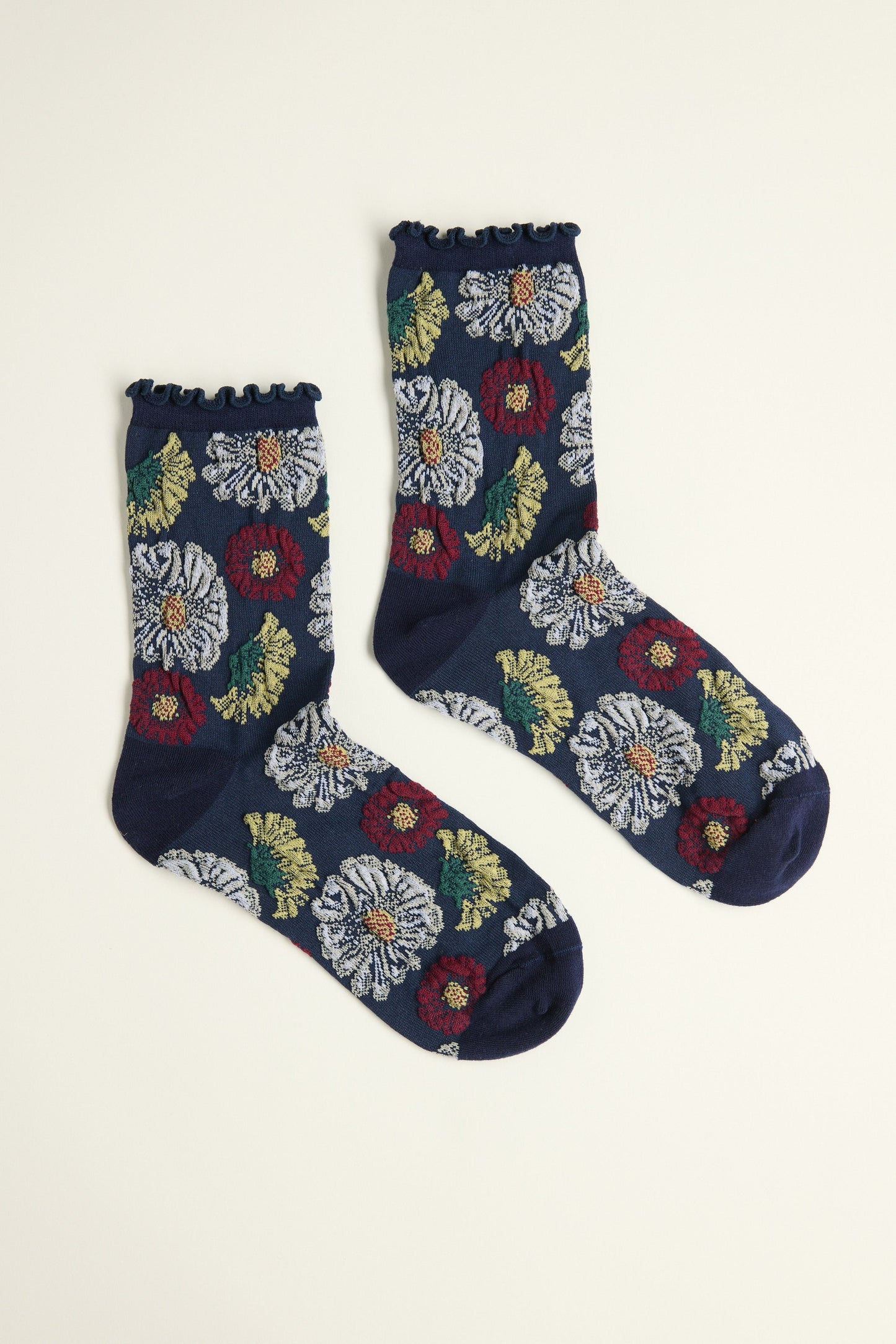 Athena Floral Crew Socks