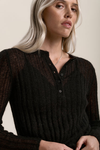 Margot Ribbed Henley