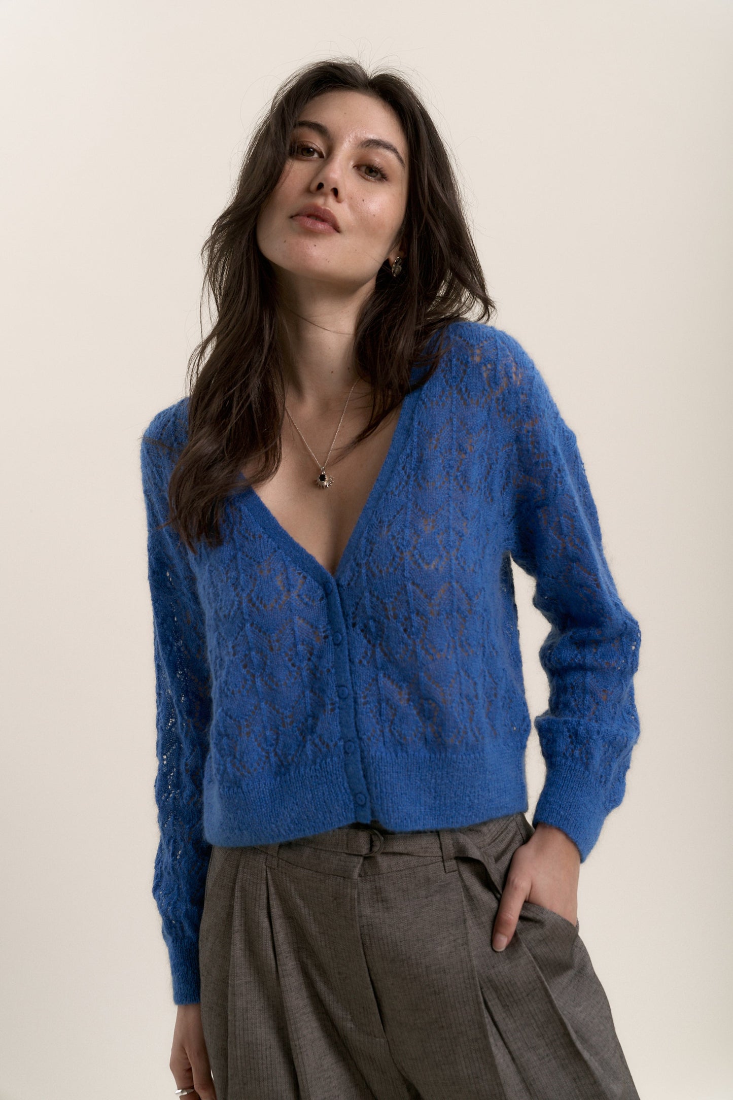 Lola Lace Knit Cardigan