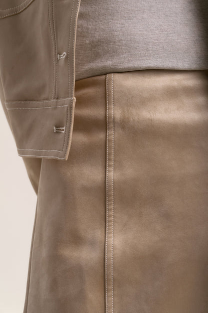 Portia Suedette Mini Skirt
