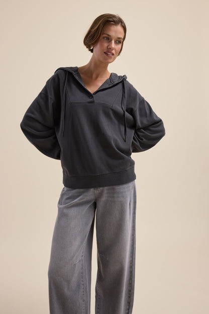 Elementary Henley Hoodie