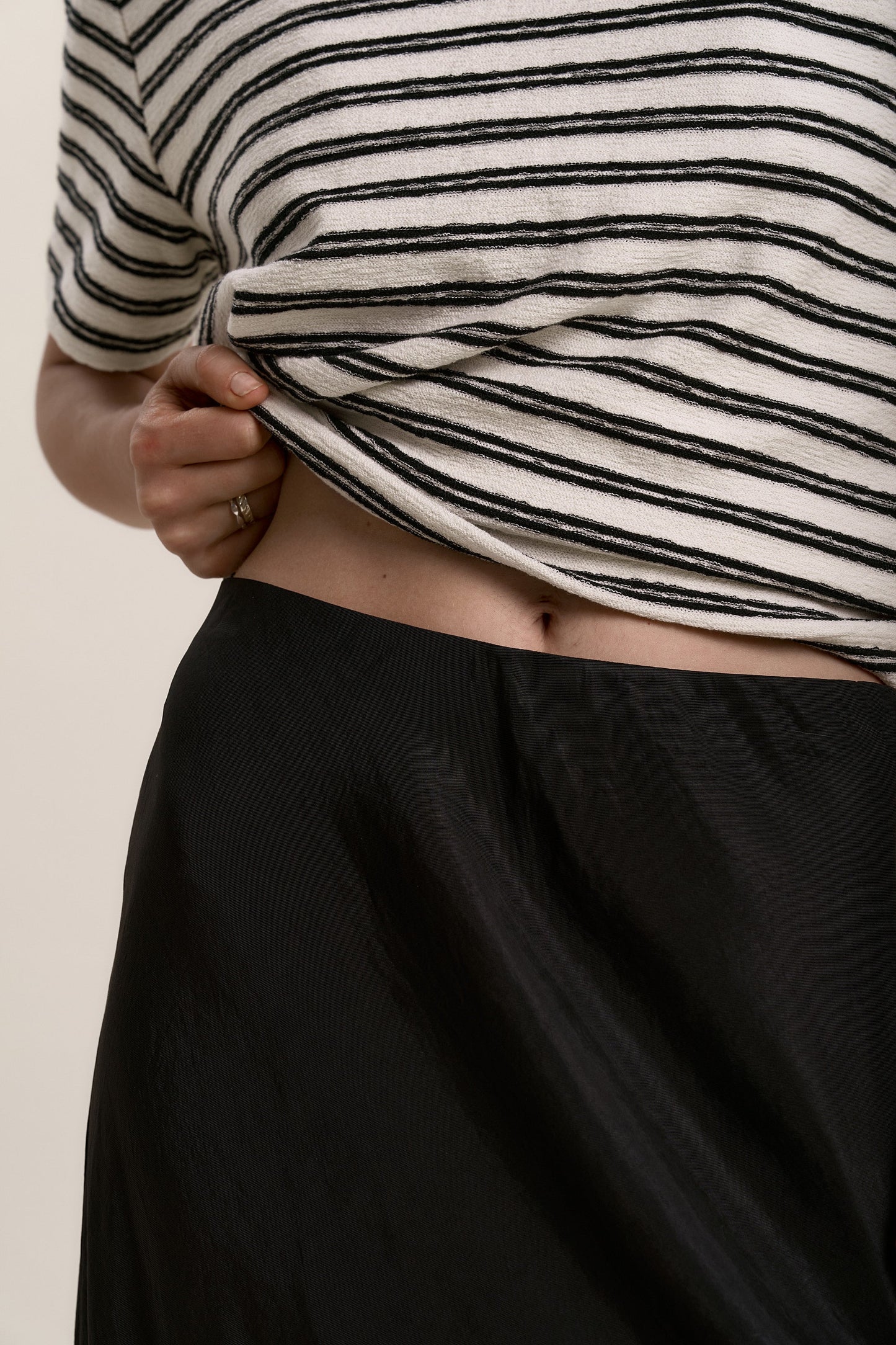 Bias Cut Flared Skirt