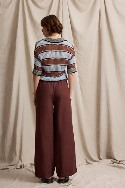 Elementary Wide Leg Linen Pants