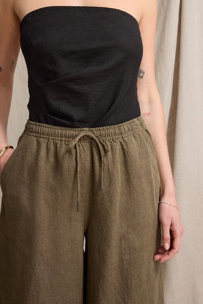 Elementary Wide Leg Linen Pants