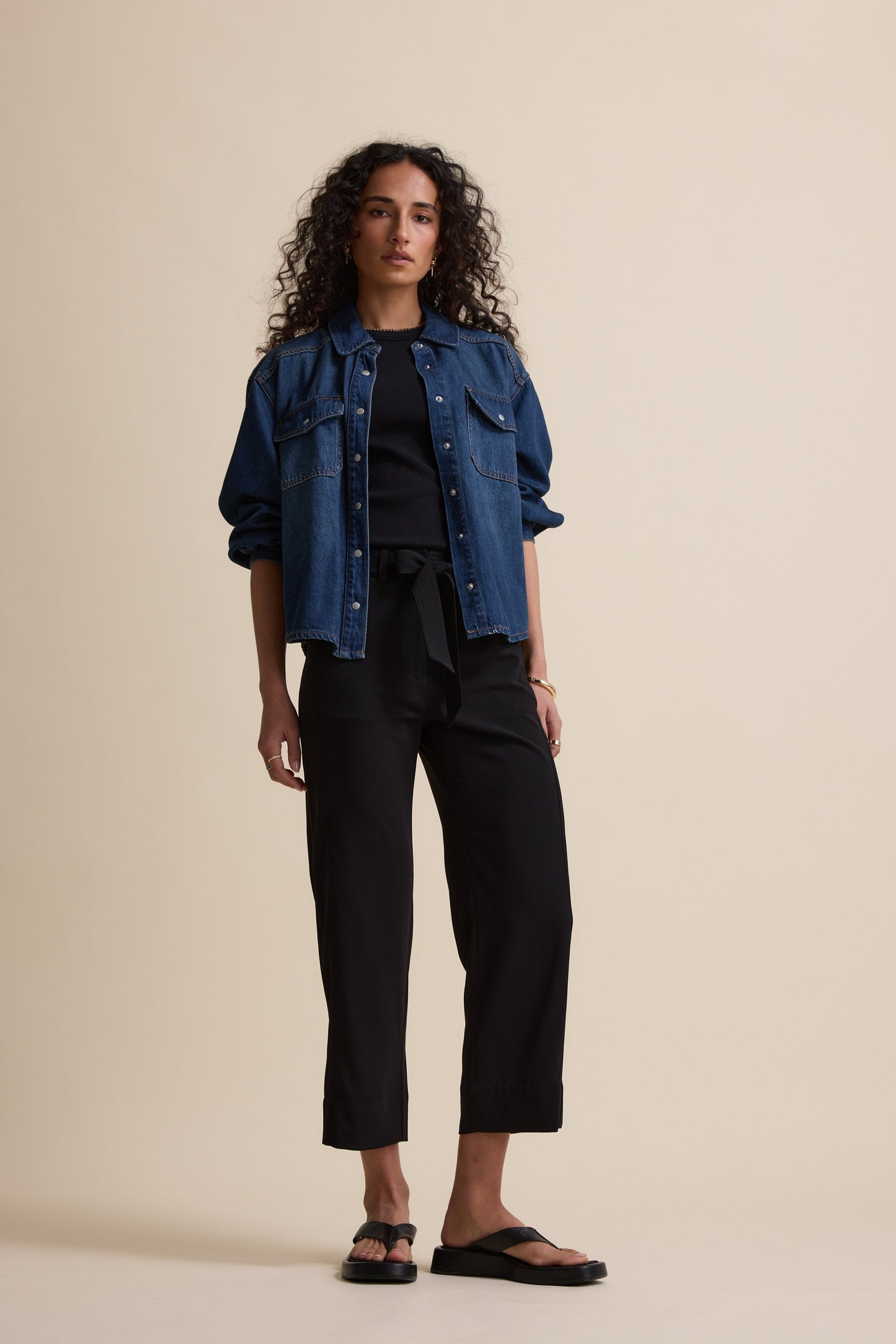 The Easy Care Belted Pants