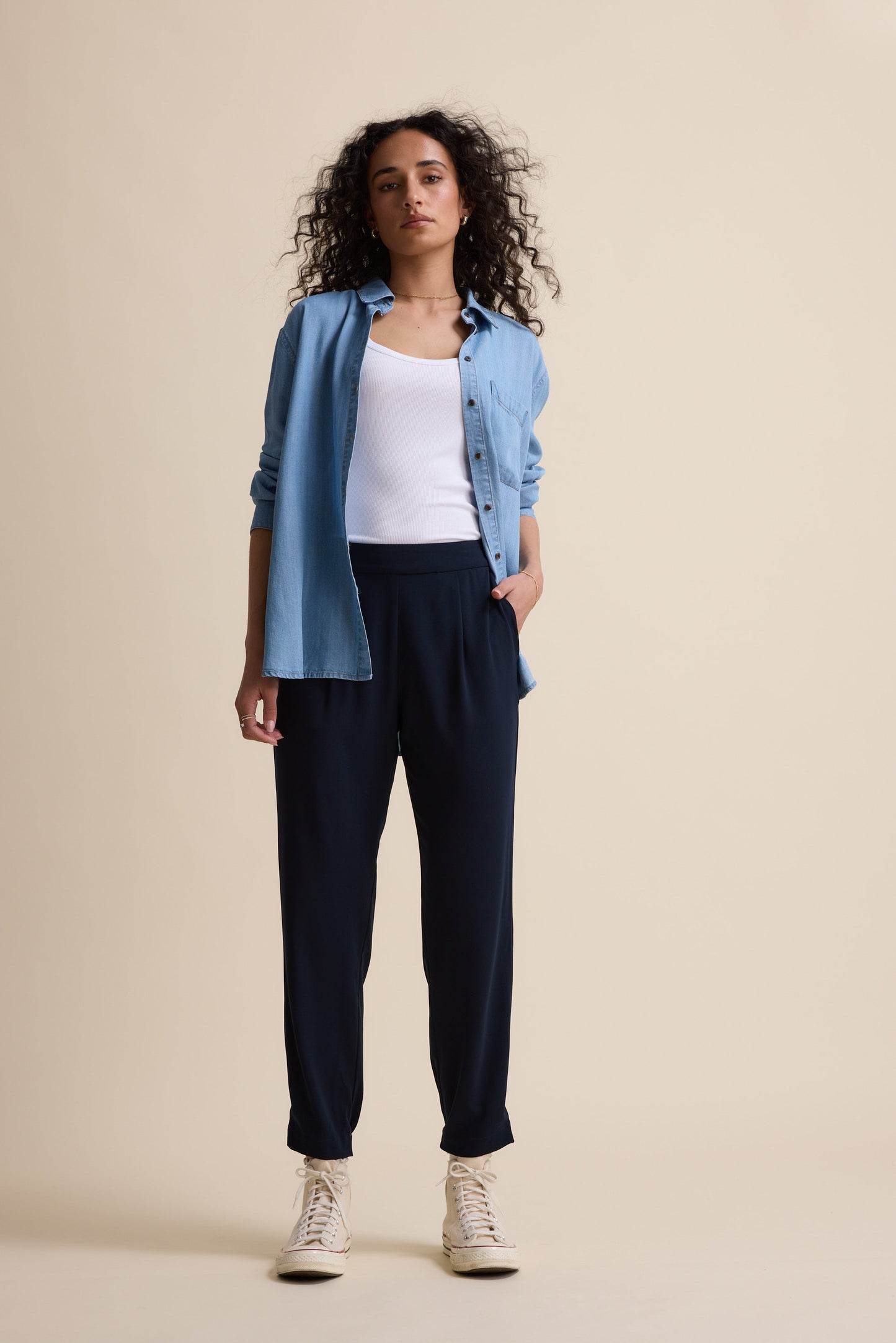 The Easy Care Ankle Grazer Pants