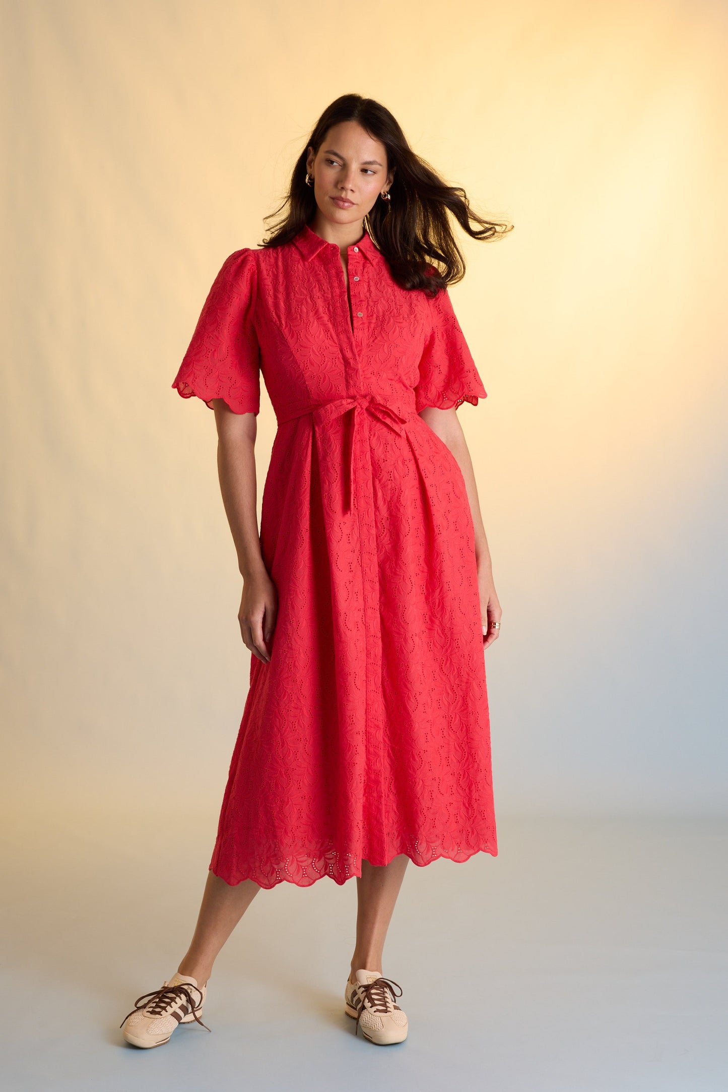 The Broderie Shirt Dress