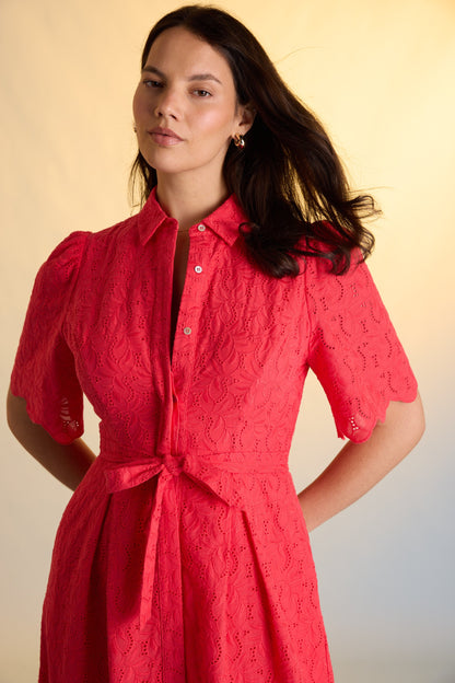 The Broderie Shirt Dress