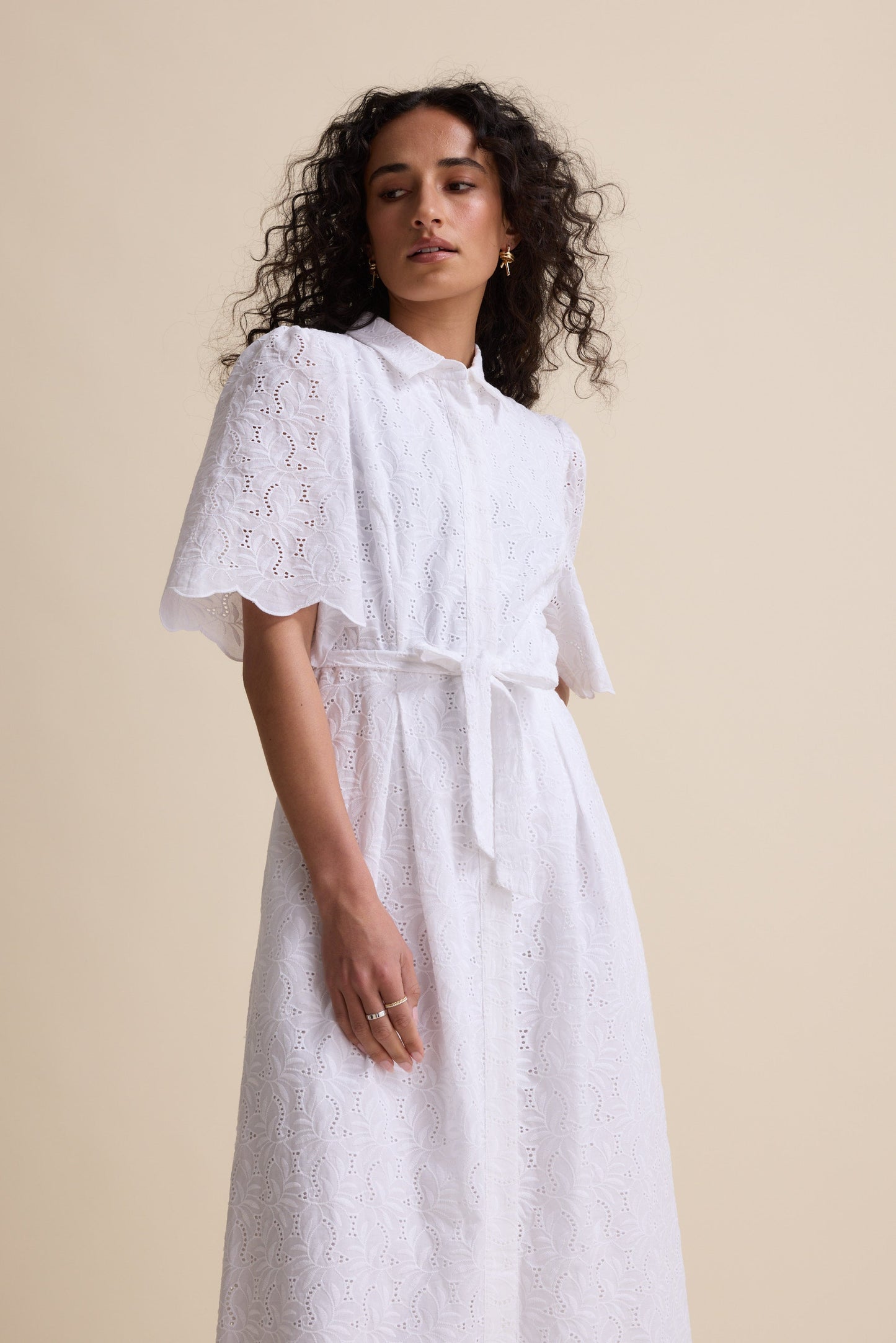 The Broderie Shirt Dress