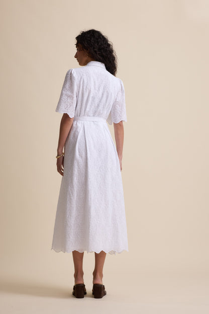 The Broderie Shirt Dress