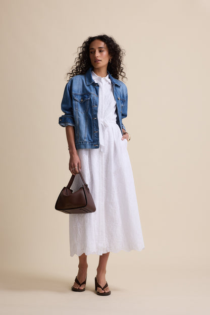 The Broderie Shirt Dress