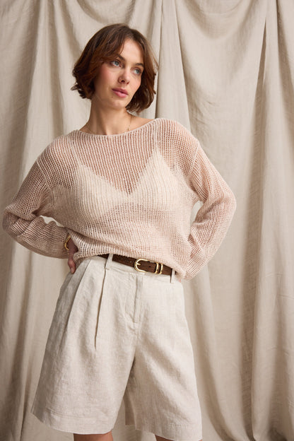 Sienna Long Linen Short