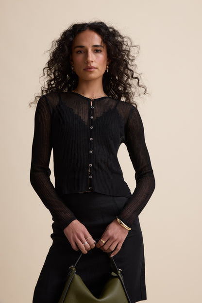 Eden Sheer Knit Cardigan