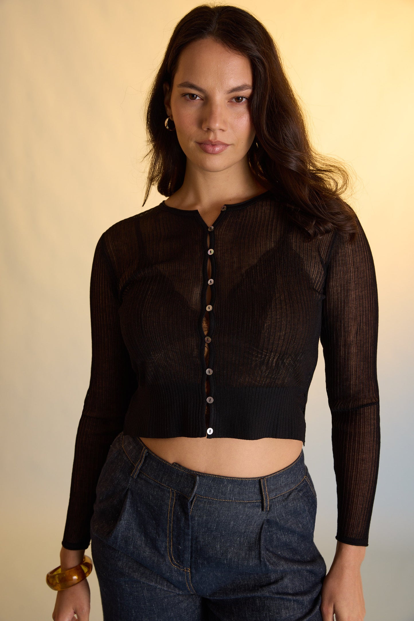Eden Sheer Knit Cardigan