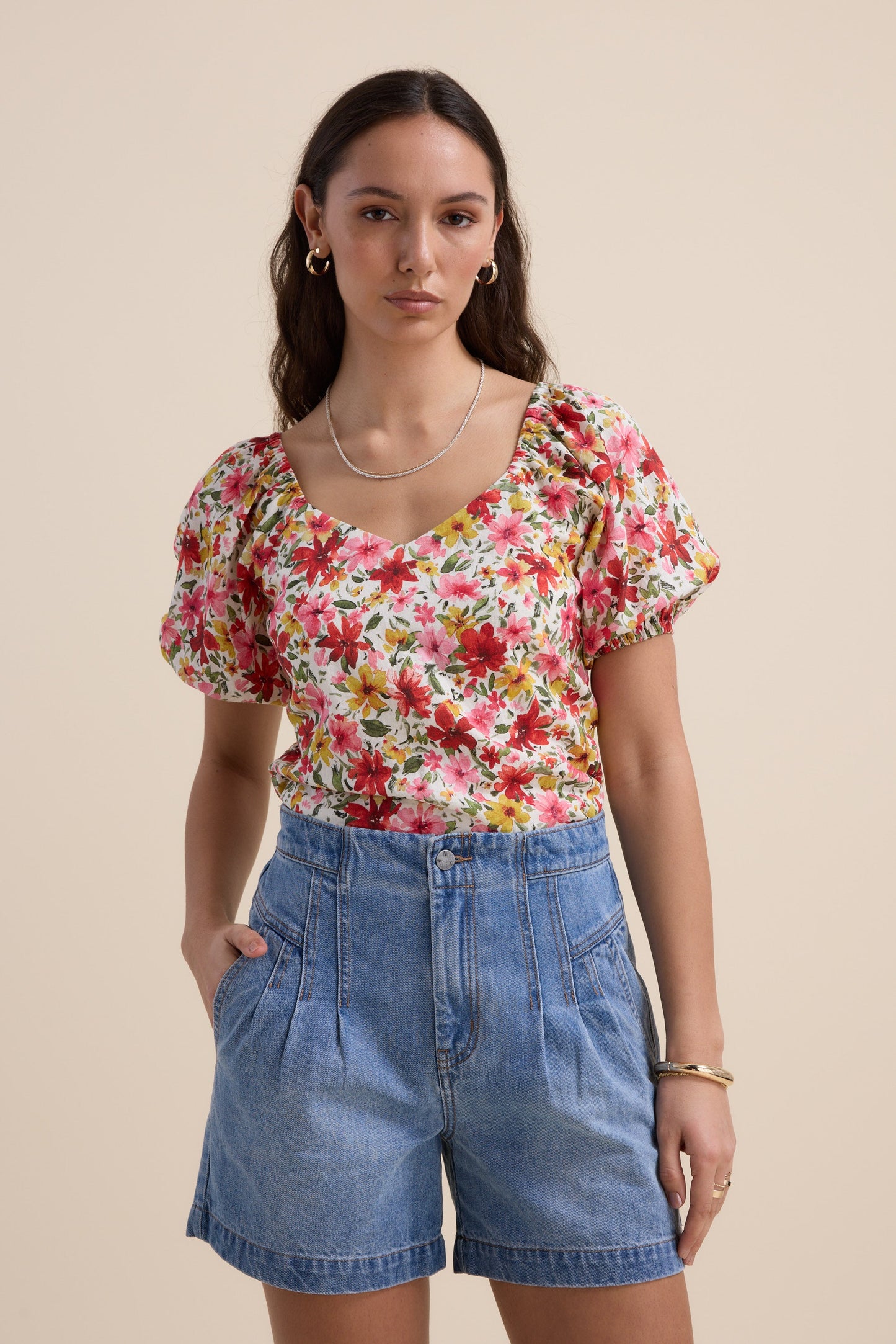 Louisiana Pleated Short