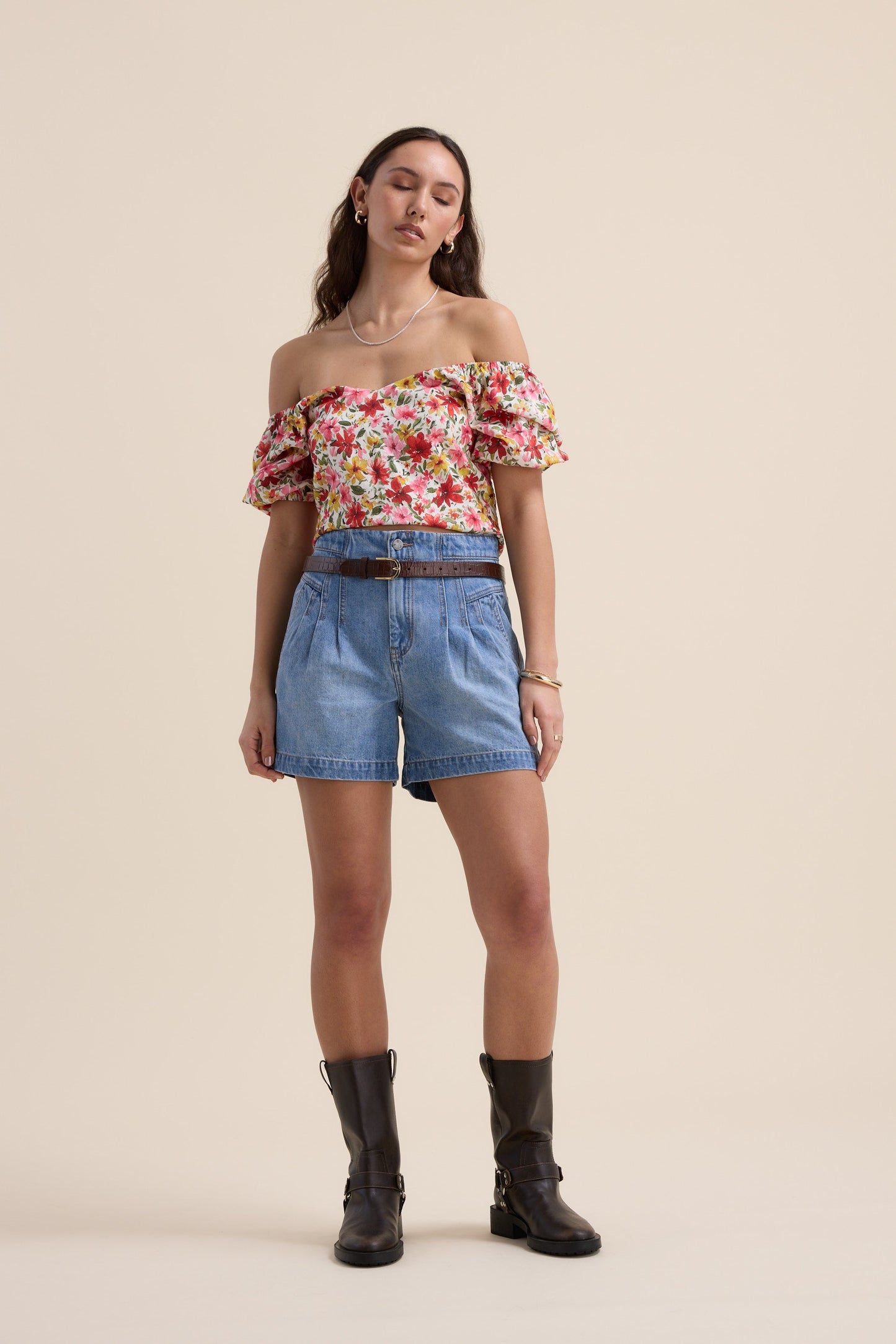 Louisiana Pleated Short