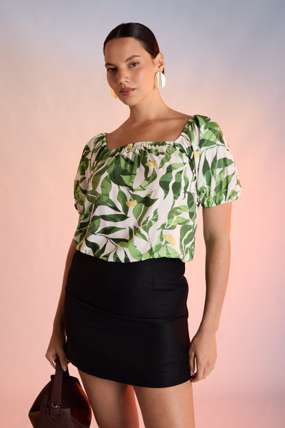 Elementary Convertible Sleeve Blouse