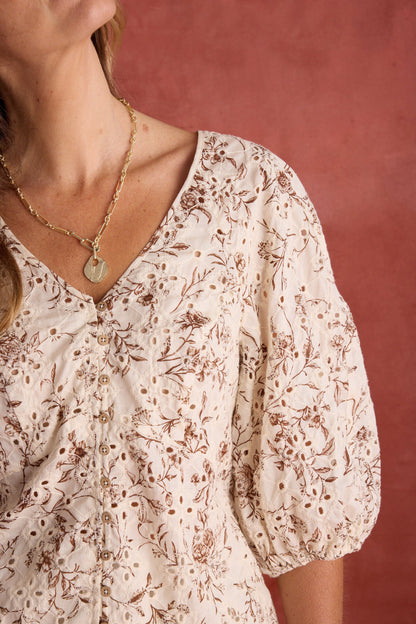 Elementary Broderie Blouse