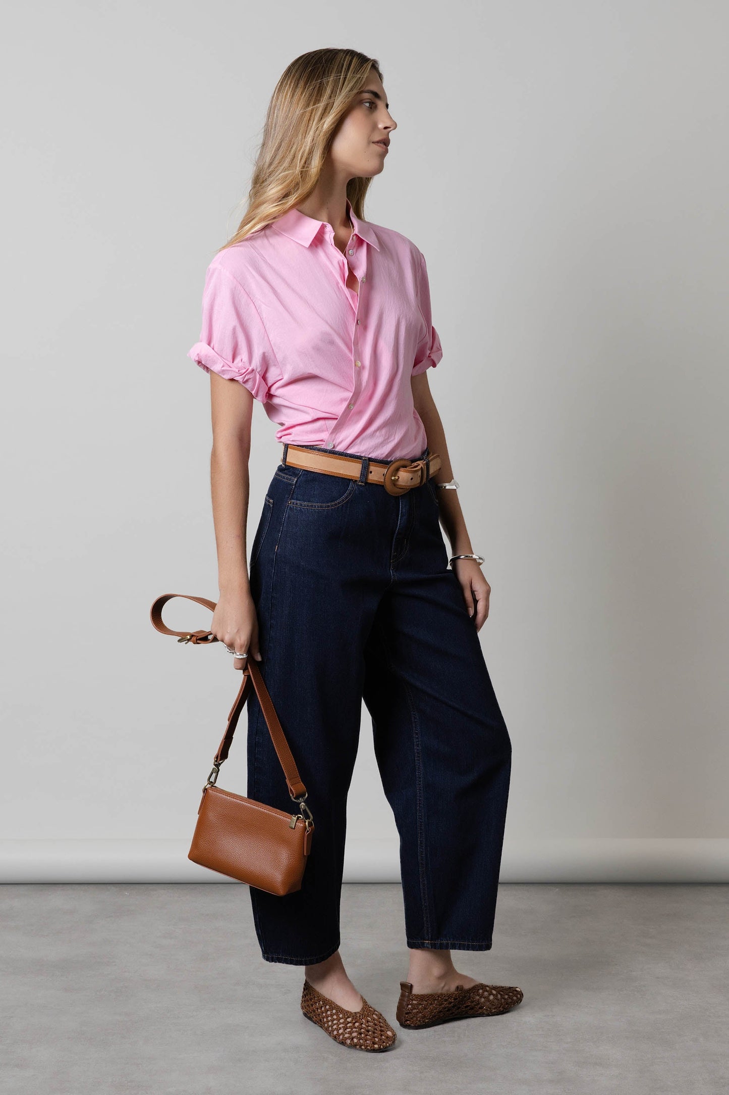 The Cropped Barrel Leg Jeans
