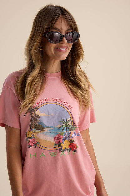 Elementary Postcard Print Tee