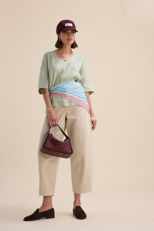 Elementary Oversized V Neck Top