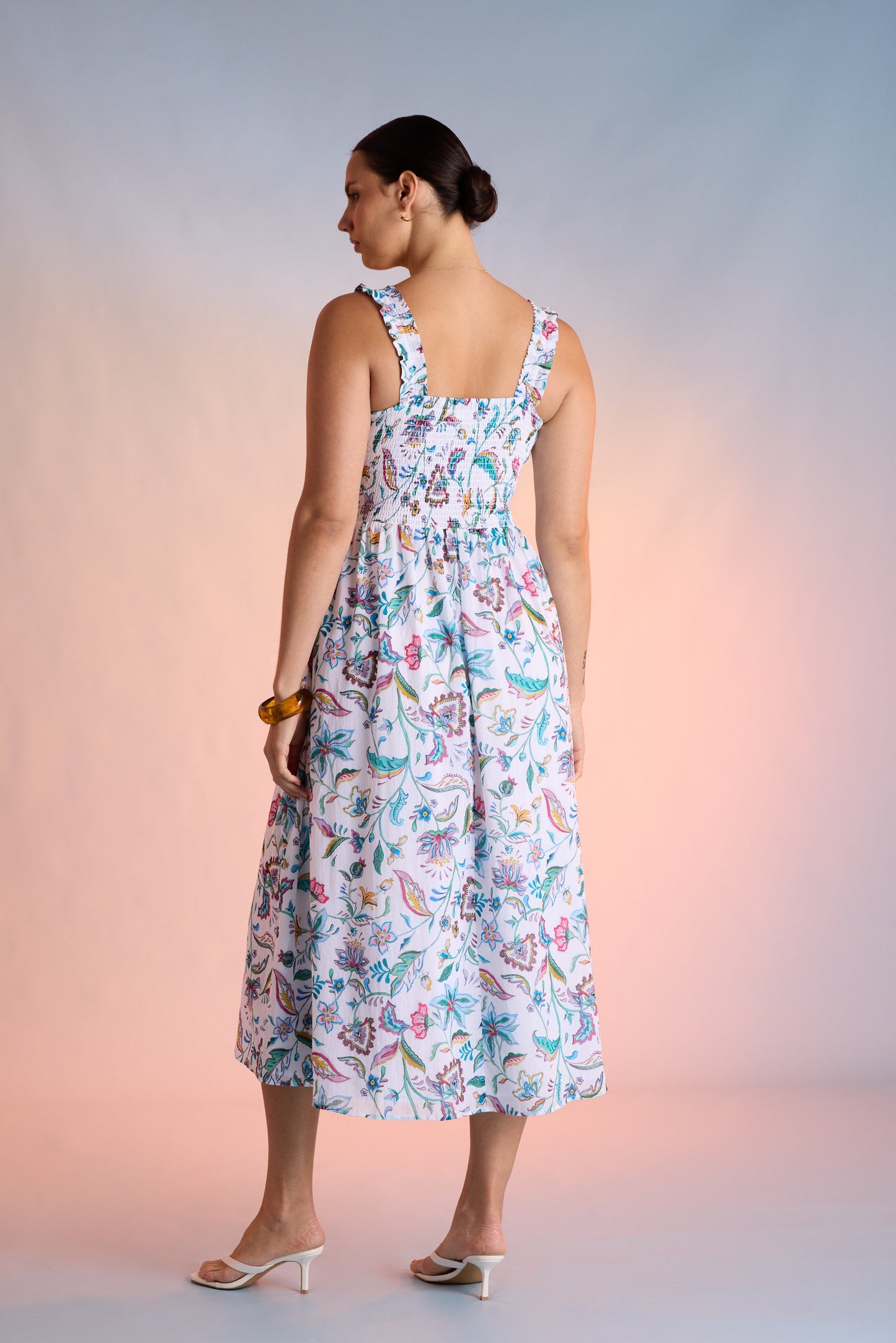 Clara Shirred Detail Dress