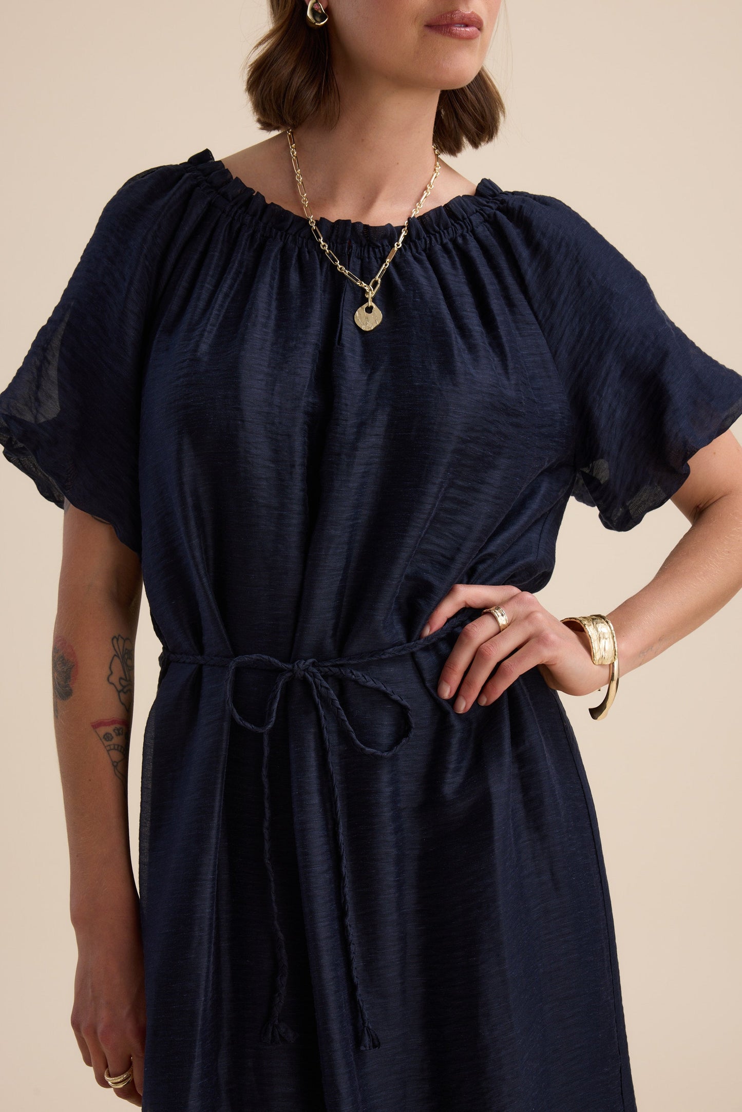 Elementary Tie Waist Dress