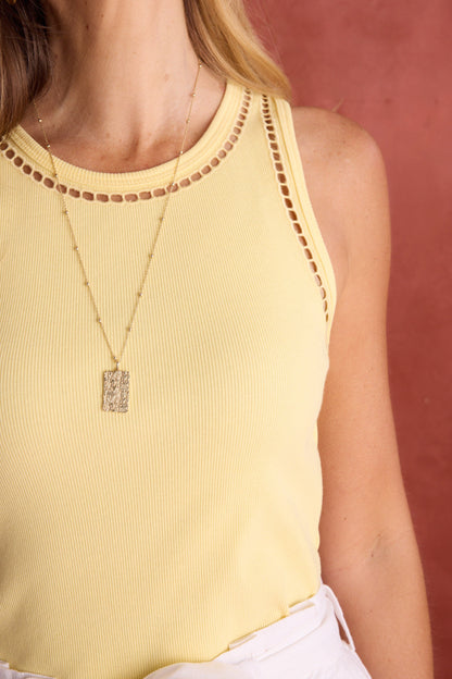 Kaia Embroidery Detail Tank
