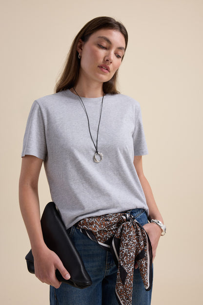 The Good Earth Cotton Crew Tee