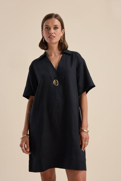 Jade Collar Detail Dress