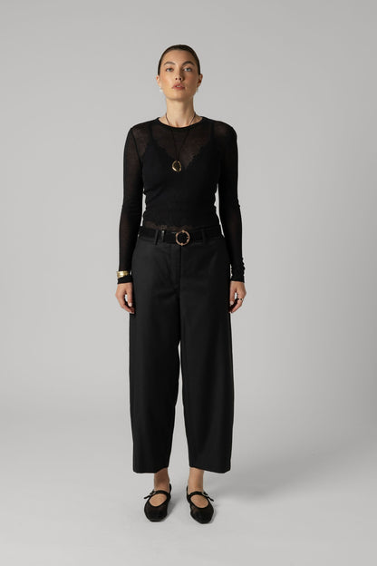 The Sheer Layering Crew Top