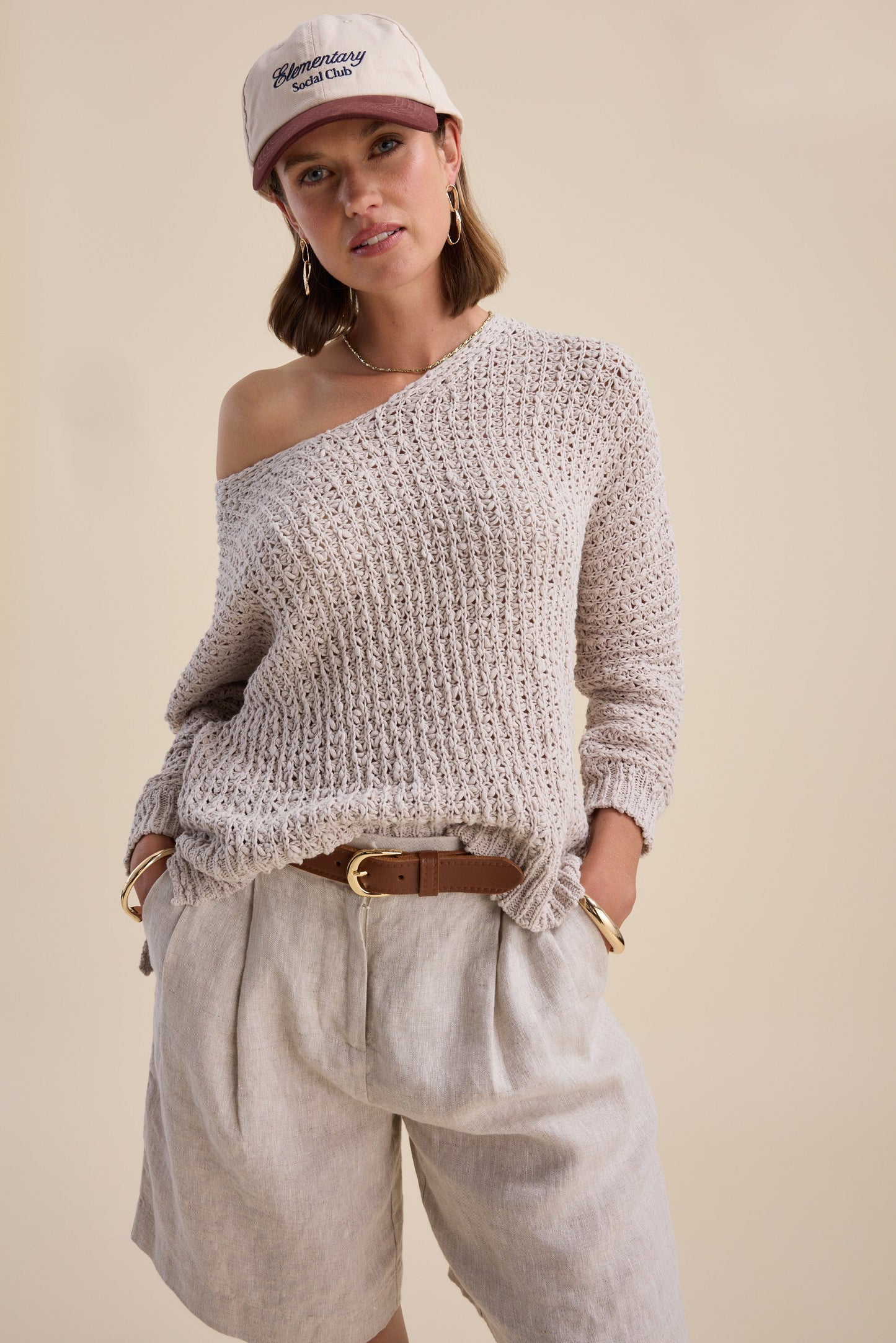 Zuri Knitted V Neck Sweater