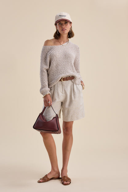 Zuri Knitted V Neck Sweater