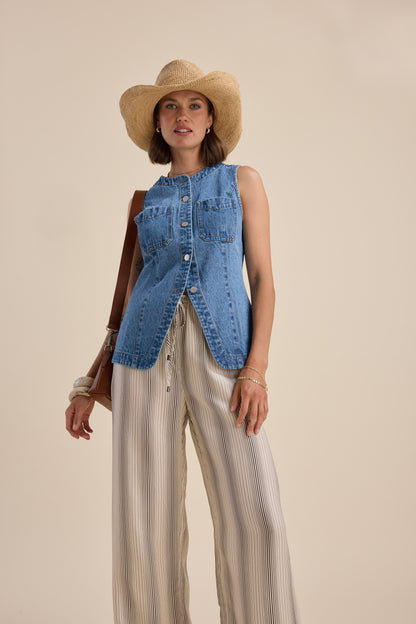 Skylar Denim Vest