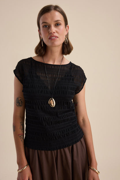 Willow Textured Mesh Tee