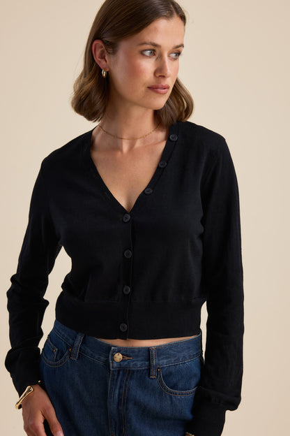 Stella Lightweight Cropped Cardigan