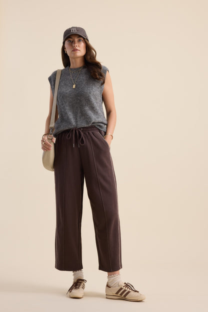 Elementary Blanket Stitch Barrel Trackpants
