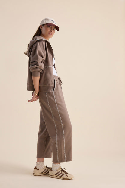 Elementary Blanket Stitch Barrel Trackpants