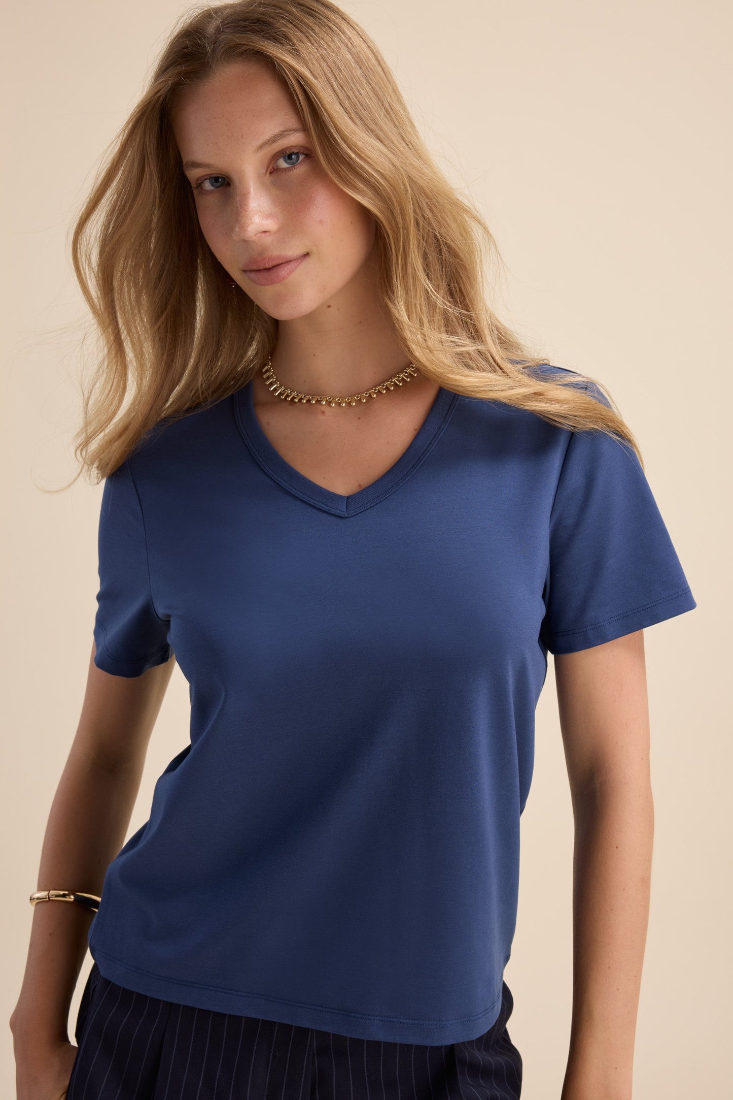 The Perfect Short Sleeve V Neck Tee